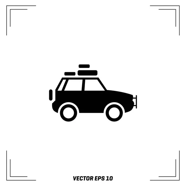 Icône plate de voiture — Image vectorielle