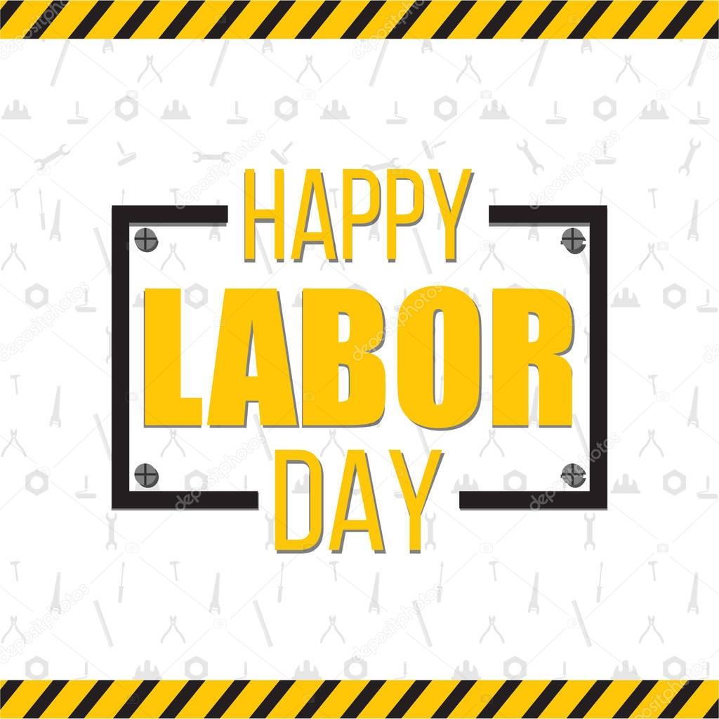 Happy Labor Day greeting card