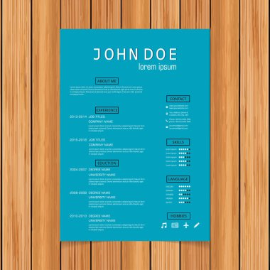 şık özgeçmiş şablonu