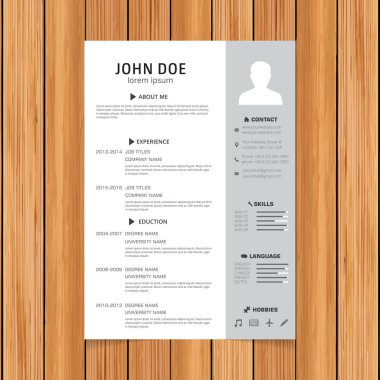 şık özgeçmiş şablonu