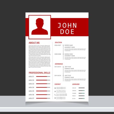 şık özgeçmiş şablonu