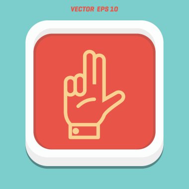 eller simgesini iki parmak ile 