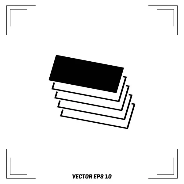 Vrstvy ploché ikony — Stockový vektor