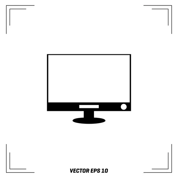 Icône plat LCD — Image vectorielle