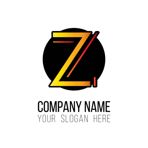 Corporate Logo Vorlage mit Buchstabe z — Stockvektor