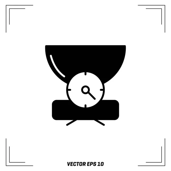 Pictogram keukenweegschaal — Stockvector