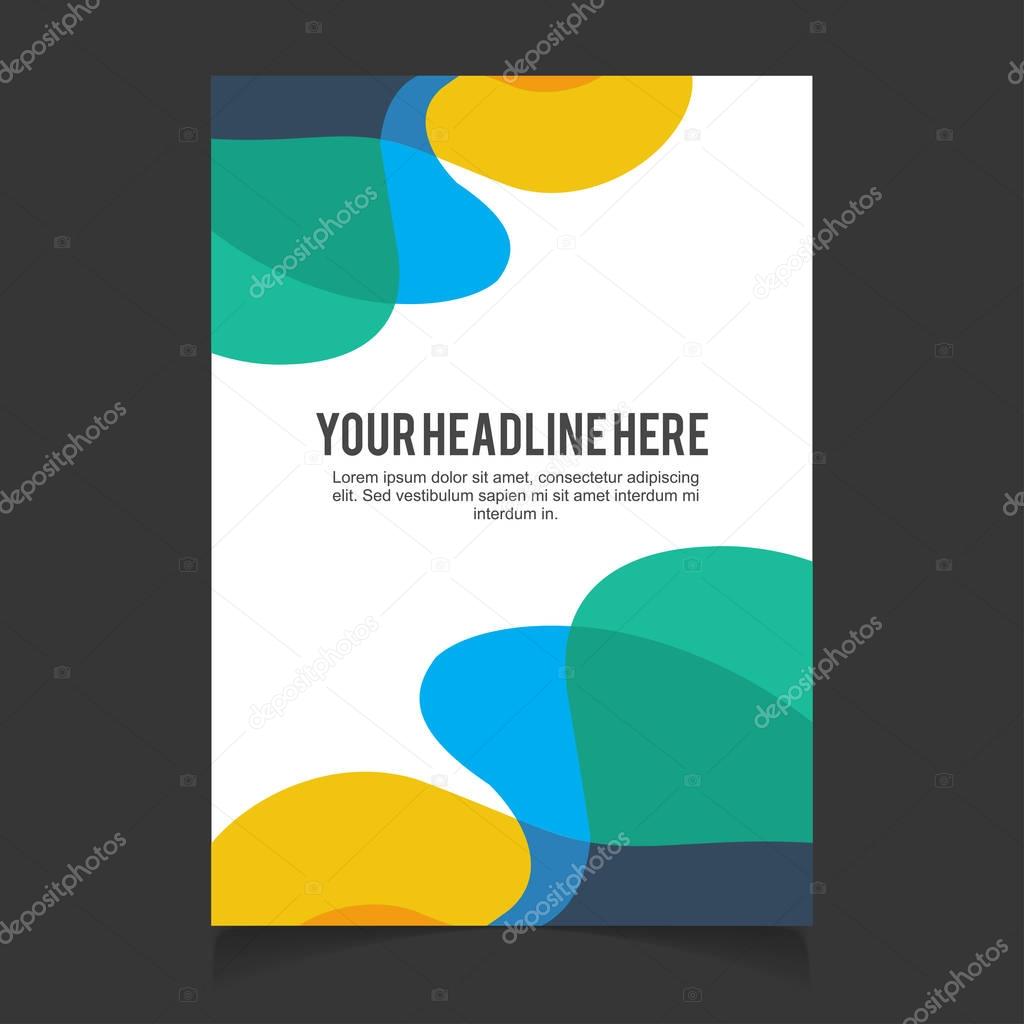 colorful template for brochure