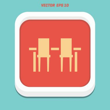 Masa sandalye simgesiyle