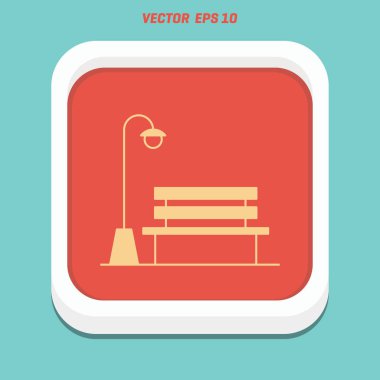 Vintage sokak fener ve tezgah