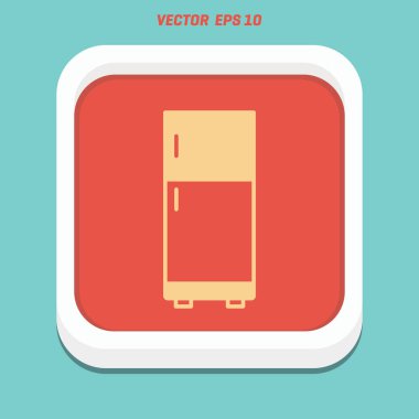 Buzdolabı düz simgesi