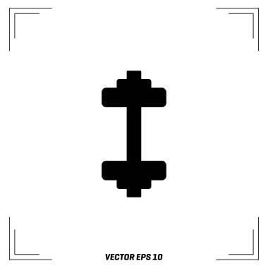 Dumbbell düz simgesi