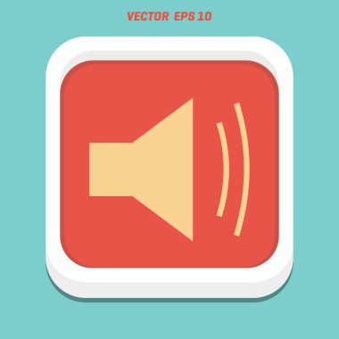 düz hoparlör simgesi