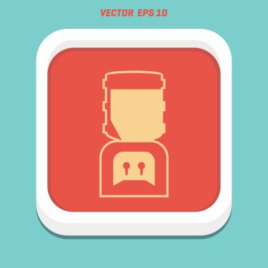 Soğutucu düz simgesi