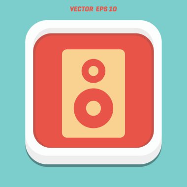 düz hoparlör simgesi