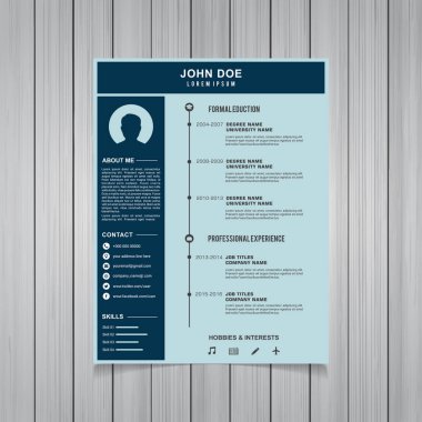 şık özgeçmiş şablonu