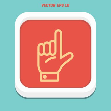 El hareketi yükseltilmiş işaret parmağı ile