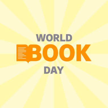 Dünya kitap günü tipografi Poster  