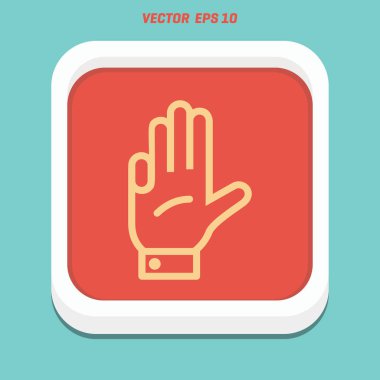 dört parmak gösteren el 