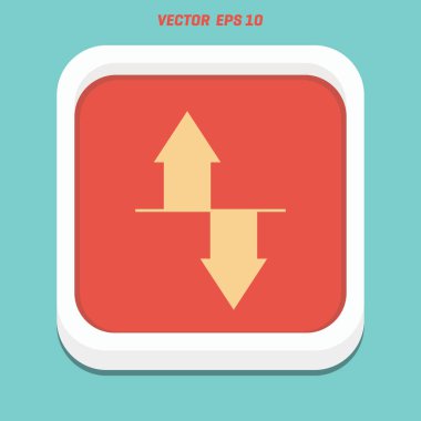 Download ve okları simge yükle