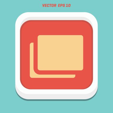 m-cüzdan düz simgesi