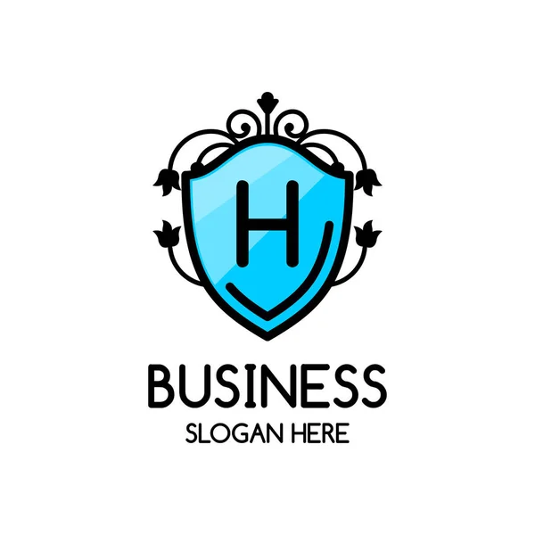 Corporate Logo Vorlage mit Buchstabe h — Stockvektor
