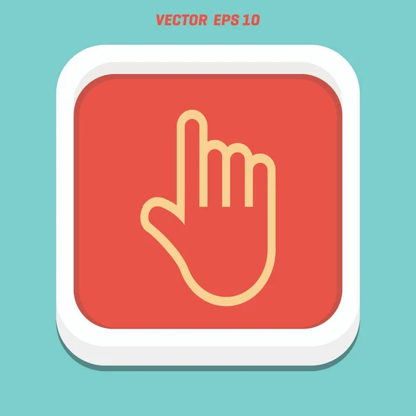 Gesto de la mano con el dedo índice elevado — Archivo Imágenes Vectoriales
