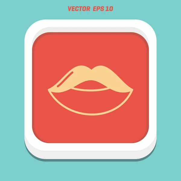 Boca labios icono — Vector de stock