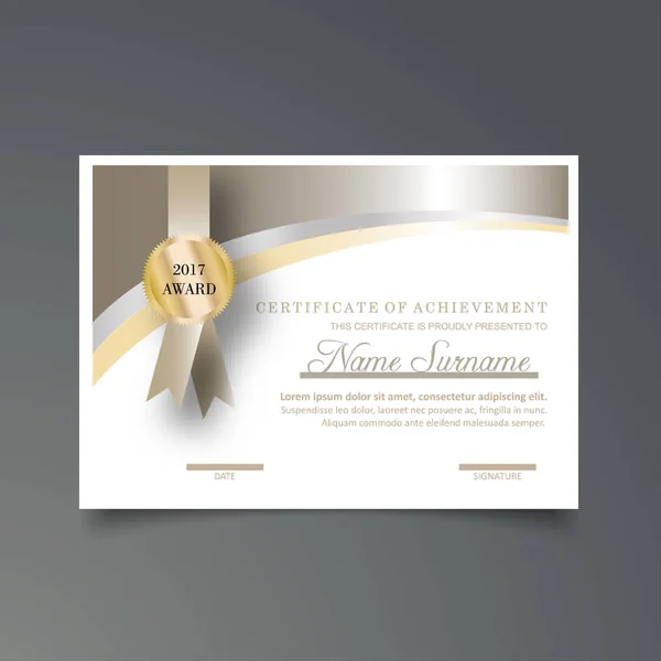 Plantilla de certificado empresarial — Archivo Imágenes Vectoriales