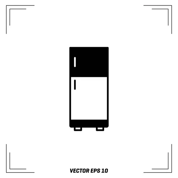 Kylskåp-flat ikonen — Stock vektor
