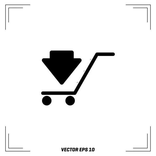 Shopping cart icon — Stock Vector