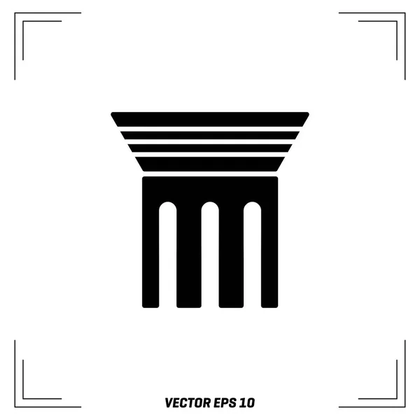 Pillar flat Icon — Stock Vector