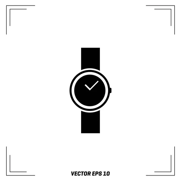 Ladies watch flat icon — Stock Vector