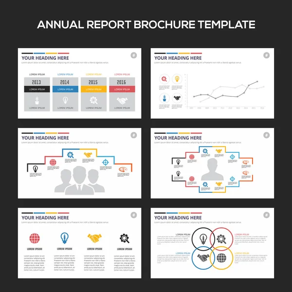 Elementos infográficos para modelos de apresentação — Vetor de Stock