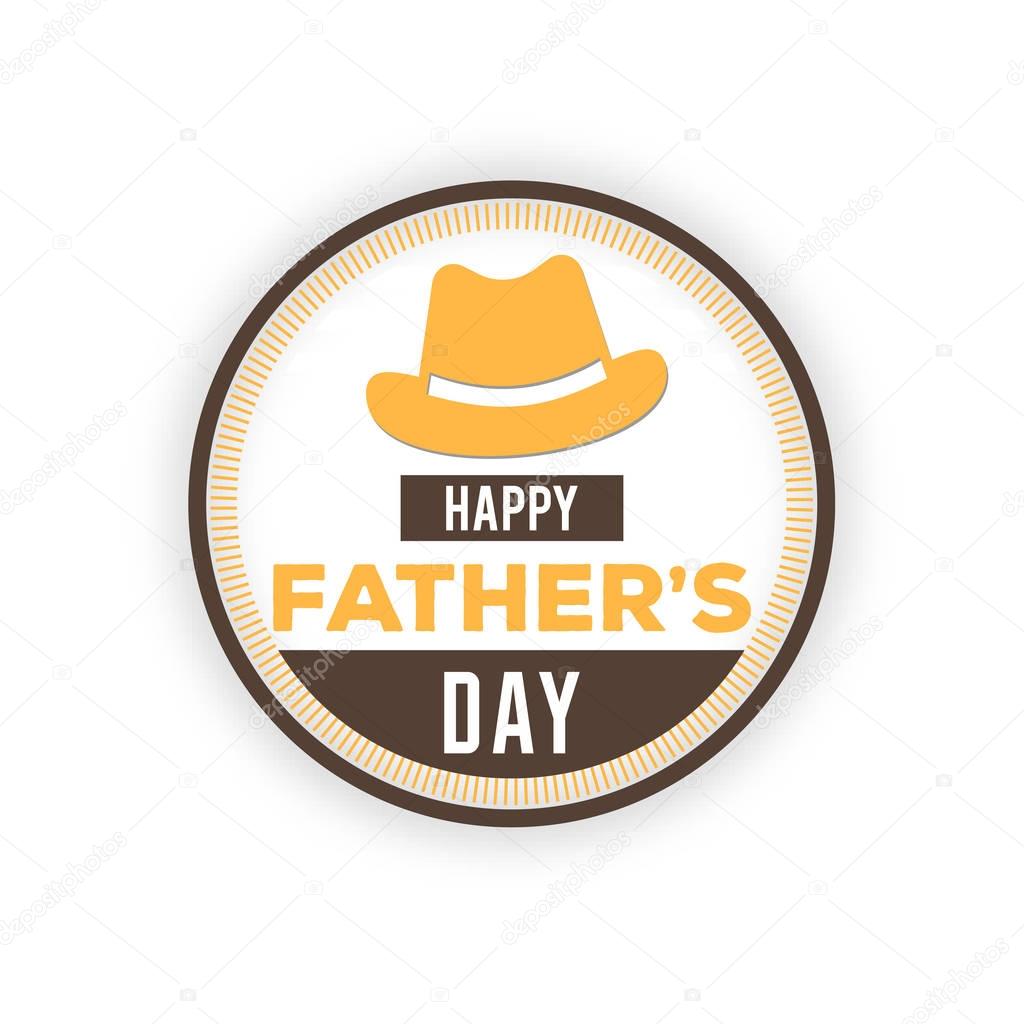 Happy fathers day badge 