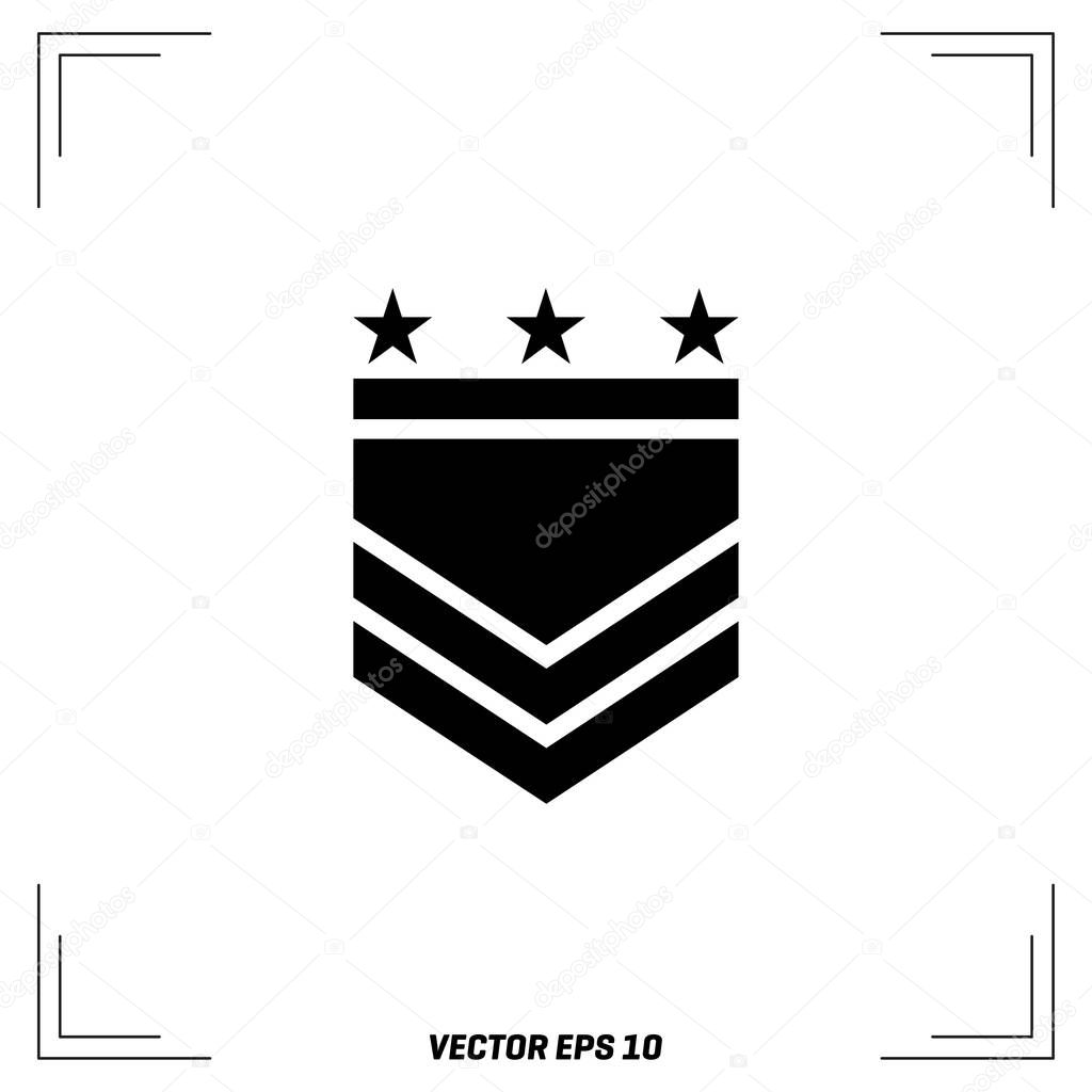 Army Badge Icon, vector, illustration