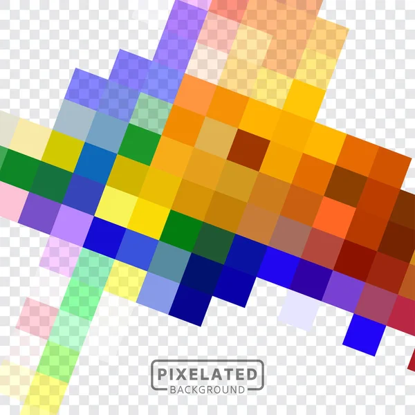 Pixelado padrão colorido — Vetor de Stock