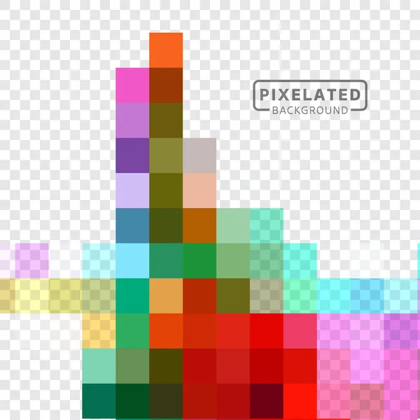 Pixelado patrón colorido — Vector de stock