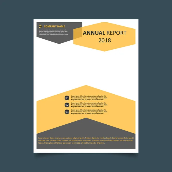 Ontwerp brochure van jaarverslag — Stockvector