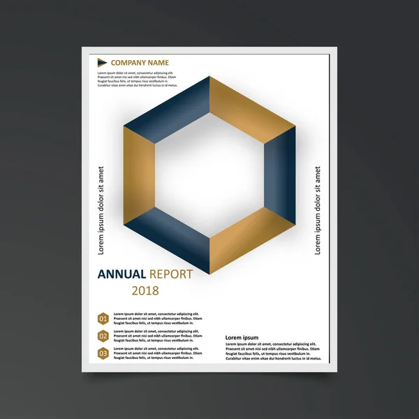 Design brochure of annual report — Stock Vector