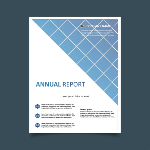 Yıllık rapor Tasarım broşür — Stok Vektör