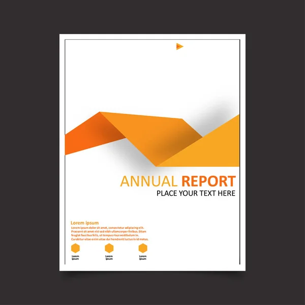 Design brochure of annual report — Stock Vector