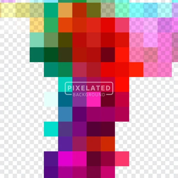 Pixelado padrão colorido — Vetor de Stock