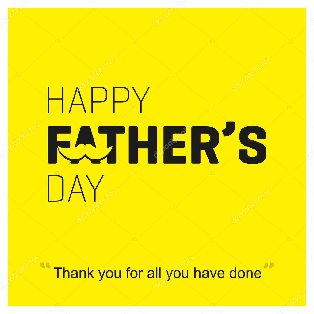 Flyer design for Fathers Day with mustaches