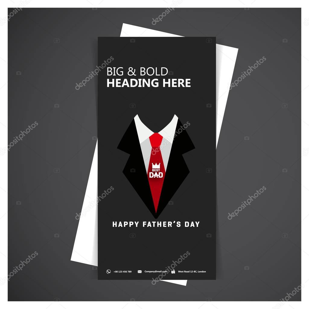 flyer design for Fathers Day