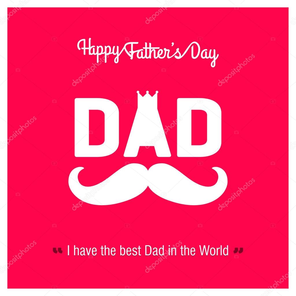 Flyer design for Fathers Day with mustaches