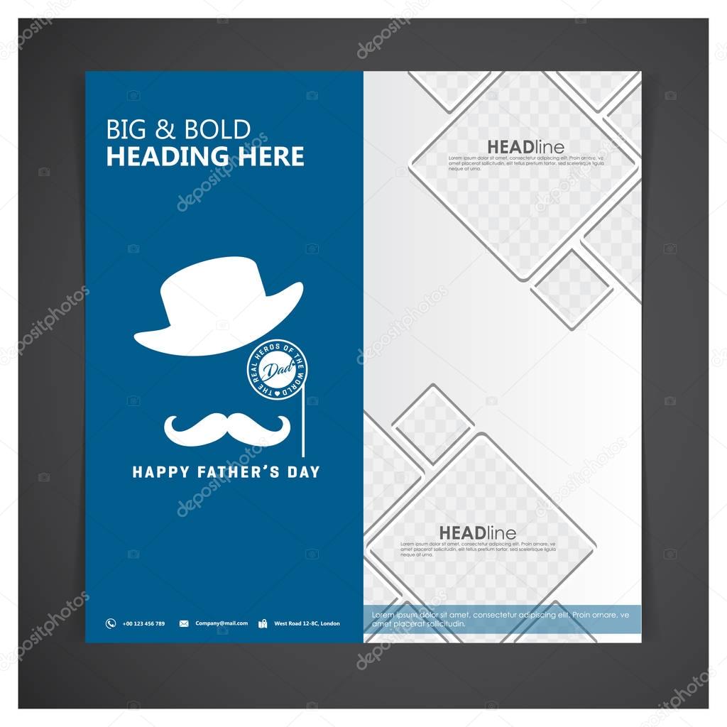 Brochure design for Fathers Day