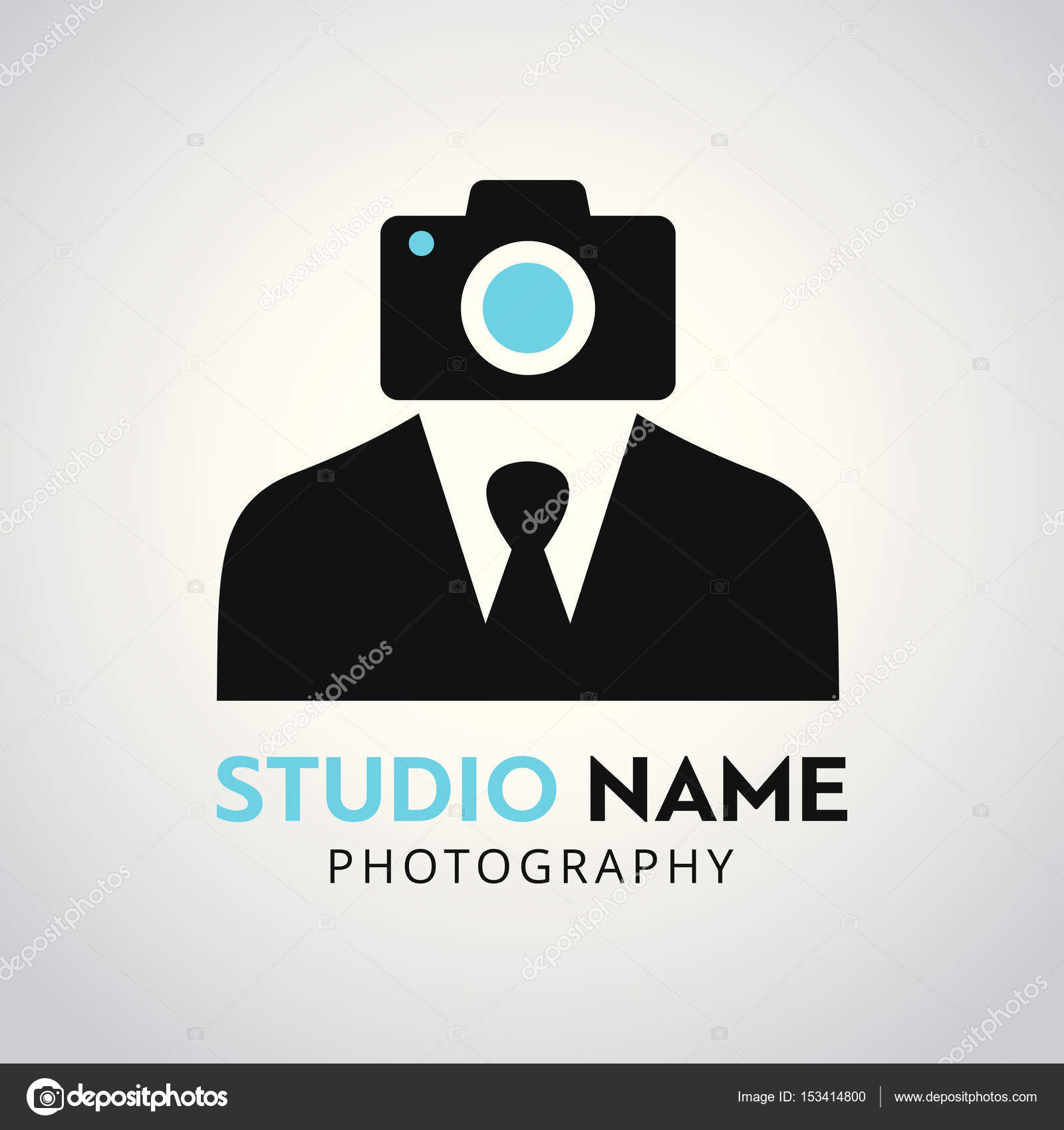 Black camera logo — Stock Vector © ibrandify 153414800