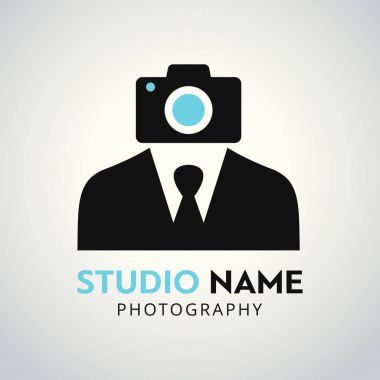 Siyah kamera logosu 