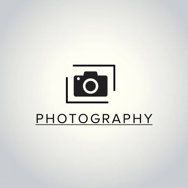 Siyah kamera logosu 