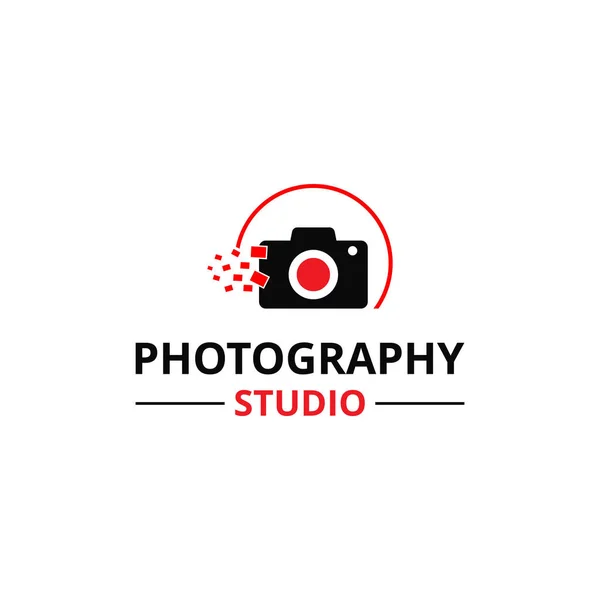 Camera flat logo — Stock Vector